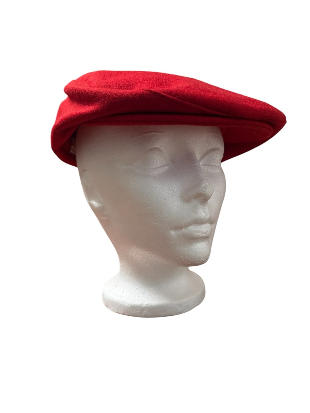 VTG Pedigree Red Flat Cap Ivy Cap Classic Wool Blend Newsboy Gatsby Men Women